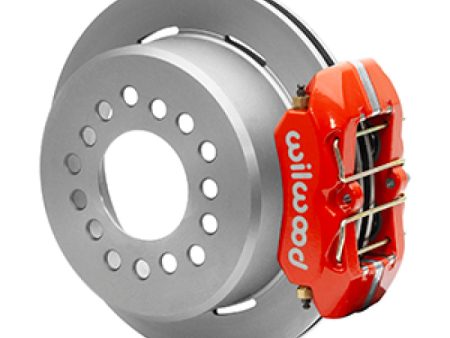 Wilwood Small Ford 11 in. Forged Dynapro Low-Profile Rear Parking Brake Kit (Red Calipers) Online now