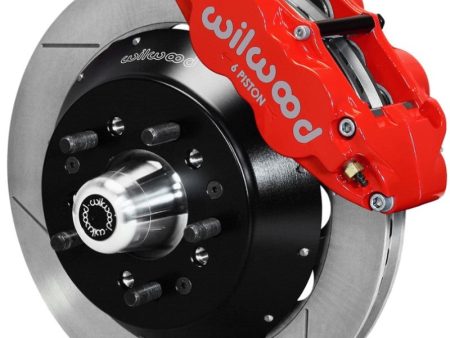 Wilwood Narrow Superlite 6R Dust-Seal Big Brake Front Brake Kit 14in. Red With Wilwood Pro Spindle For Sale