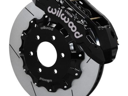 Wilwood 17-19 Ford F150 Raptor TX6R Front Kit 15.50in Rotor w  Lines - Black Fashion