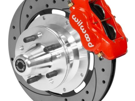 Wilwood Forged Dynalite Front Brake Kit 12.19in SRP Drilled Slotted Rotor - Red Online now