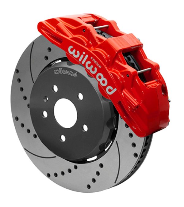 Wilwood SX6R Front Brake Kit 15in Lug Drive Slotted Red w  Lines 10-14 Chevrolet Camaro SS on Sale