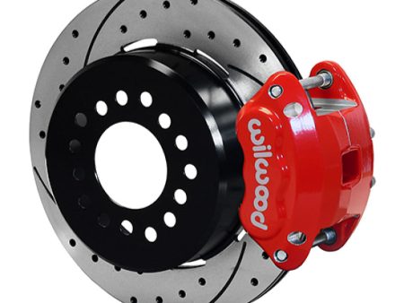 Wilwood D154 Rear 12.19in P-Brake Kit 2.75in-2.81in Offset - Red Fashion