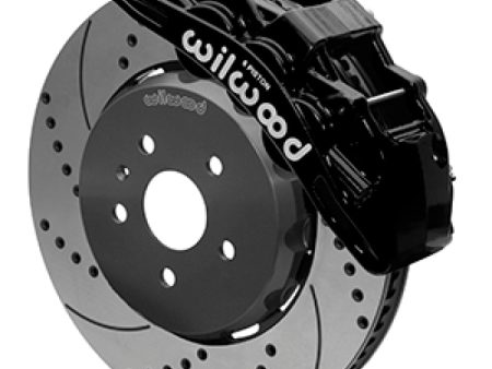 Wilwood SX6R Front Brake Kit 15in Lug Drive Slotted Drilled Black w  Lines 10-14 Chevrolet Camaro SS Cheap