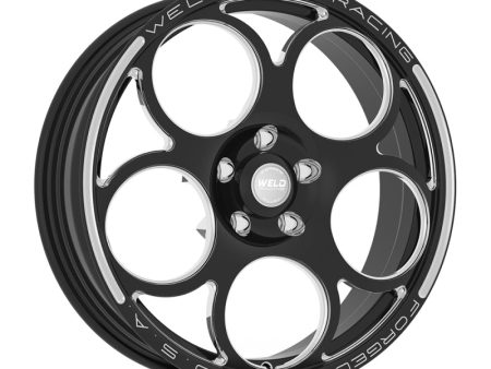 Weld Magnum 2.0 18x6   5x4.5 BP   3.2in. BS Black Wheel - Non-Beadlock Online now