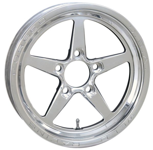 Weld Alumastar 1-Piece 15x3.5   5x4.75 BP   1.75in. BS Polished Wheel - Non-Beadlock Supply